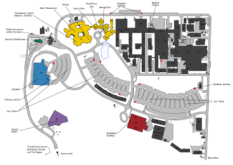 ESA-ESTEC Map